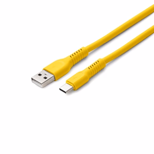 COLORUM kaapeli USB-A - USB-C 1,8m 3A CK60-AC-05 xYellow