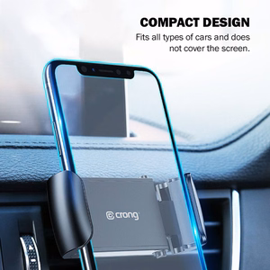 Crong Universal Smart autopuhelinpidike 4–6.5" puhelimille, musta