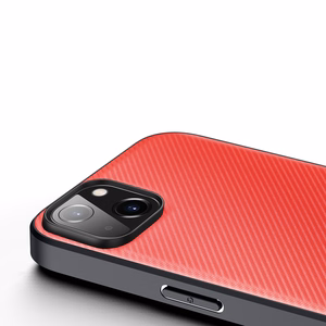 Dux Ducis Fino kotelo kansi valmistettu nailon iPhone 14 Plus punainen