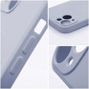 Suojakuori Samsung A37:lle Silicone Mag Cover MagSafe-yhteensopiva vaaleansininen
