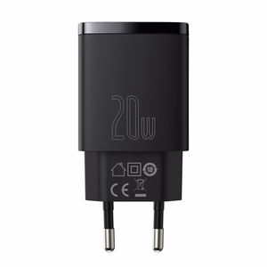 Laturi Baseus Compact Quick Charger 20W USB-C/USB-A musta CCXJ-B01