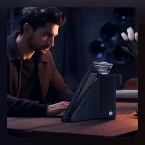 Nillkin Bumper Nahkainen Case Pro Suojakuori Samsung Galaxy Tab S9+:lle - musta