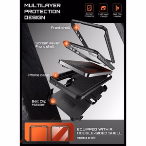 Supcase Unicorn Beetle Pro Mag MagSafe 2-Set Suojakuori Samsung Galaxy S26 Ultralle - Musta