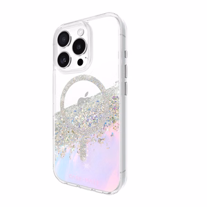 Case-Mate Karat Soap Bubble MagSafe suojakuori iPhone 16 Pro -laitteelle, helmiäishohtoinen
