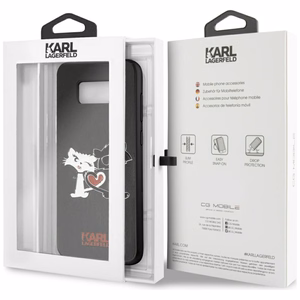 Karl Lagerfeld Choupette In Love Case for Samsung Galaxy S8 Plus - Black