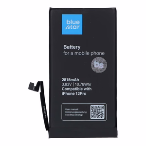 Akku iPhone 12 / 12 PRO:lle 2815 mAh Blue Star HQ