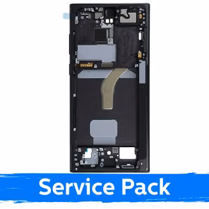 Keskikehys Samsung S908 S22 Ultra / Phantom Black / (Service Pack)