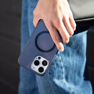 Incase Slim Case -suojakuori MagSafe-tuella iPhone 16 Pro Max -puhelimelle, Deep Space Blue