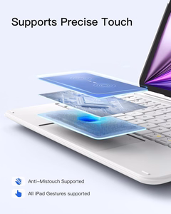 Inateck KB04122 AceTouch -näppäimistökotelo laitteelle iPad 10.9–11", valkoinen