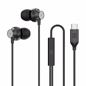 Forever langalliset kuulokkeet EP-02 USB-C, mustat