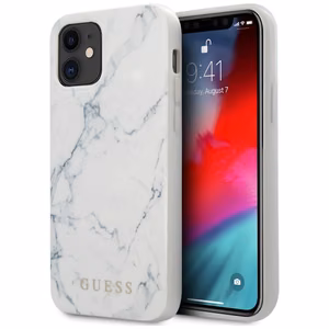 Guess Marble Suojakuori iPhone 12 mini 5.4" - Valkoinen