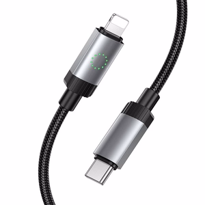 Kaapeli USB-C Lightning Hoco PD 27W 1 m X117 musta