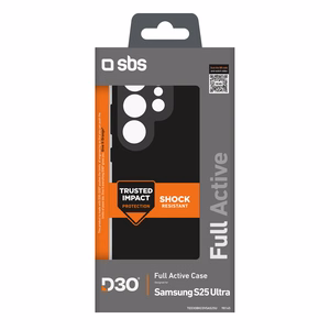 SBS D3O suojakuori Samsung Galaxy S25 Ultra -puhelimelle - musta