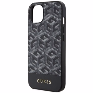 Guess GUHMP14SHGCFSEK iPhone 14 6.1 musta/musta suojakuori GCube Stripes MagSafe