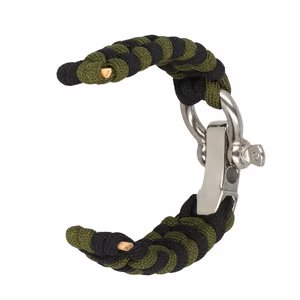 Universaali nylon-ranneke 22 mm design 1 vihreä-musta