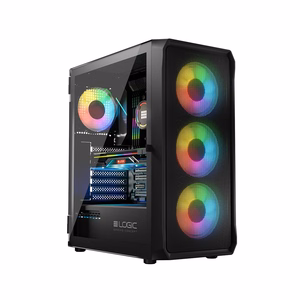 Logic PORTOS ARGB MINIDI USB 3.0 Case Black