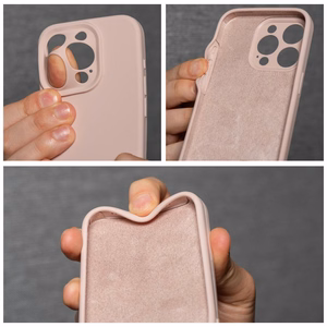 Silikoninen suojakuori iPhone 17 PRO MAX:lle 2mm vaaleanpunainen (powder)