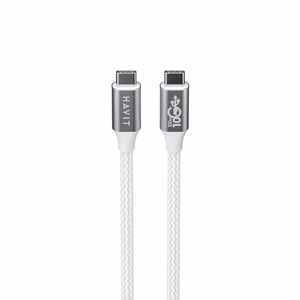 Havit CB6290 - USB Type C - USB Type C -kaapeli, 1 m (valkoinen/harmaa)