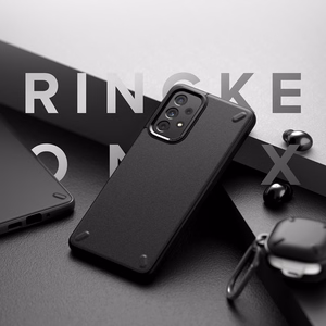 Ringke Onyx Kestävä TPU suojakuori Samsung Galaxy A73 musta