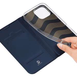 DUX DUCIS Skin Pro Lompakkosuojakuori iPhone 16 Pro Max:lle - sininen