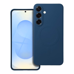 Silikoninen Mag Cover Samsung S25 PLUS:lle yhteensopiva MagSafen kanssa sininen