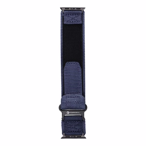 Hihna Apple Watch:lle Forcell F-Design FA05 nylon tarra 42 / 44 / 45 / 49 mm sininen