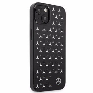 Mercedes Silver Stars -kuvioinen kotelo iPhone 13 mini - musta