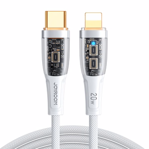 Joyroom Star-Cloud Series A3 USB-C / Lightning kaapeli 20W 1.2m älykytkimellä - valkoinen