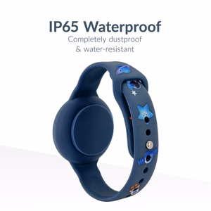 Beeep OneTag -paikannin lasten silikonirannekkeella, Astronaut, Apple Find My / Android