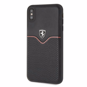 Ferrari kovakotelo FEOVEHCI65BK iPhone Xs Max musta/musta Off Track Victory