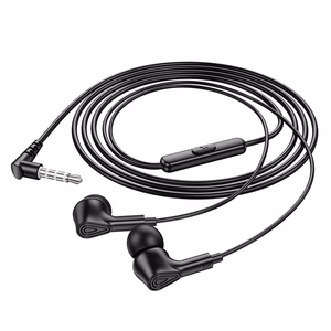 Hoco M102 langalliset nappikuulokkeet Jack 3,5mm - musta