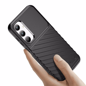 Thunder Case panssaroitu Suojakuori Samsung Galaxy A35:lle - musta