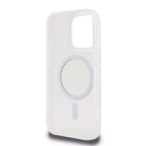 Guess HC MagSafe IML Glitter Circle case for iPhone 16 Pro 6,3" transparent