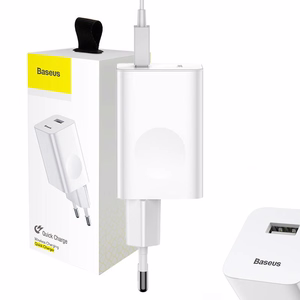 Mains Charger Baseus Charging Quick Charger USB 3.0 - white