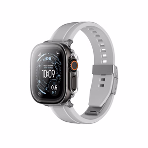 AmazingThing Radix Glass Näytönsuoja suojakuorella Apple Watch Ultra 3 49mm:lle - kirkas