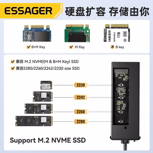 Sovitin Essager 6 in 1 harmaa (In: Type-C)