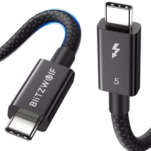 BlitzWolf BW-HDC8 240W USB-C - USB-C -kaapeli, 0,5 m (musta)