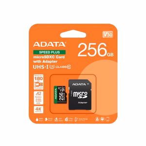 Muistikortti ADATA microSDXC 256 GB UHS-I, UD256GUI3V30A2SP-RA1