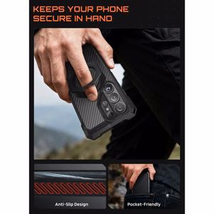 Supcase UB Grip Mag MagSafe Suojakuori Samsung Galaxy S26 Ultralle - Musta