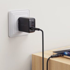 Acefast C11-04 USB-A - USB-C 3A Kaapeli 1,2m magneettinen punottu - musta