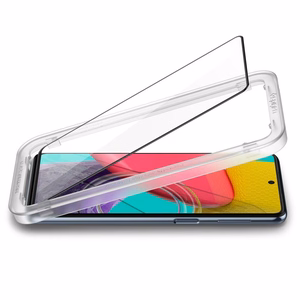 Spigen ALM Glass FC karkaistu lasi Samsung Galaxy M53 5G:lle - musta