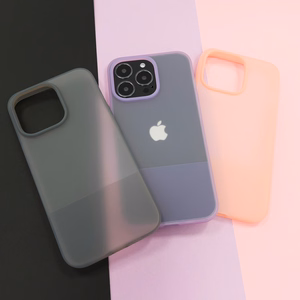 Kingxbar Plain Series kotelo kansi iPhone 13 Pro Max silikoni kansi vaaleanpunainen