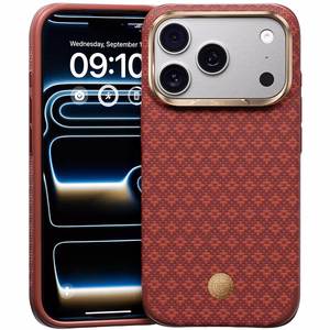 Benks ArmorGrid Edge X9 Air Navigator Kevlar-suojakuori (C.K.FL.AP.RD.X070) iPhone 18 Pro Max / 17 Pro Max -puhelimille, punainen (Sawy Red)