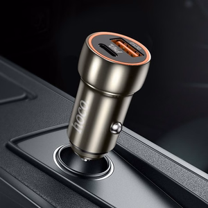 Autolaturi Hoco Z46A USB-A/Type-C PD20W+QC3.0 harmaa