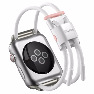 Band Baseus "Lets go" for Apple Watch Series 42 / 44mm White/Pink