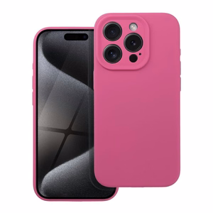 Silikoninen suojakuori iPhone 16 PLUS:lle 2mm vaaleanpunainen