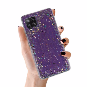 Brilliant Clear Suojakuori Samsung Galaxy A42 5G:lle - violetti