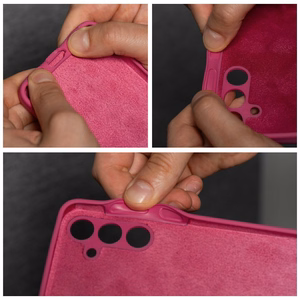 Silikoninen suojakuori Motorola G35 5G:lle 2mm vaaleanpunainen