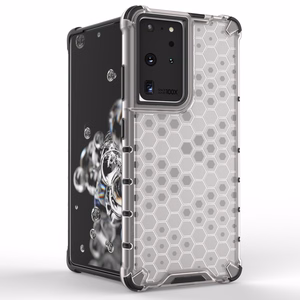 Honeycomb tapauksessa panssaroitu kansi geelirunko Samsung Galaxy S22 Ultra sininen