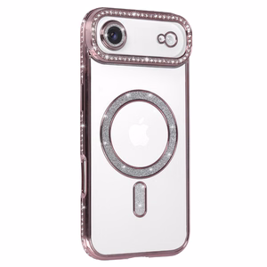 Bling MagSafe Suojakuori iPhone 17 Air:lle vaaleanpunainen